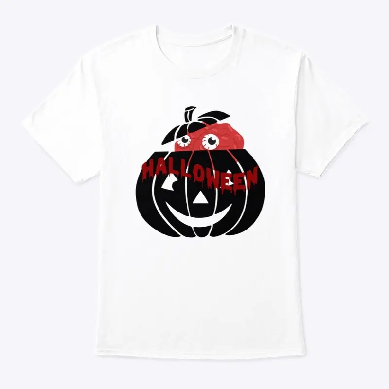 Pumpkin with Brain Pop Halloween Design