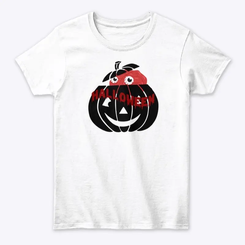 Pumpkin with Brain Pop Halloween Design