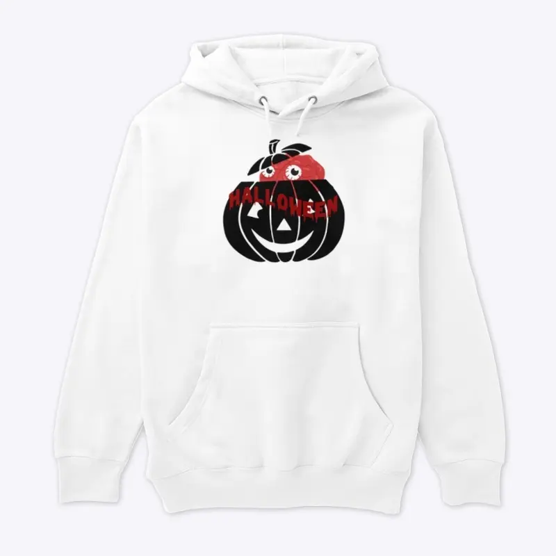 Pumpkin with Brain Pop Halloween Design