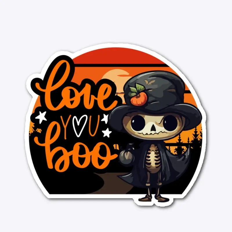 Love You Boo - Cute Halloween Design